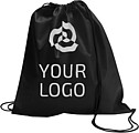 Drawstring bag, non woven Black