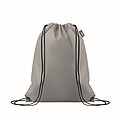 Drawstring bag RPET non-woven, grey