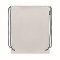 Drawstring bag RPET non-woven, white
