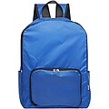 EcoFold RPET foldable backpack 15L, royal blue