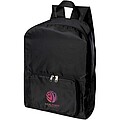 EcoFold RPET foldable backpack 15L, solid black