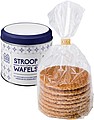 Eight delicious Dutch waffles.