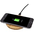 Essence 15W bamboo wireless charging pad, wood