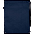 Evergreen GRS recycled non-woven drawstring bag 5L, navy