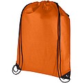 Evergreen GRS recycled non-woven drawstring bag 5L, orange