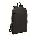 Expandable 600D RPET backpack, black