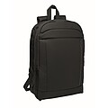 Expandable 600D RPET backpack, black