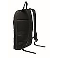 Expandable 600D RPET backpack, black