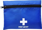 First aid kit in a nylon pouch Cobalt blue