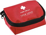 First aid kit in a nylon pouchRed