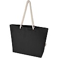 Florida 270 g/m2 GRS recycled beach tote bag 18L, solid black