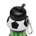 Foldable drinking bottle 550 ml, black|white