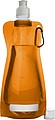 Foldable plastic water bottle Orange