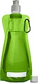 Foldable plastic water bottle Pale green