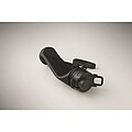 Foldable silicone sports bottle, black
