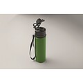 Foldable silicone sports bottle, dark green