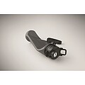 Foldable silicone sports bottle, stone grey