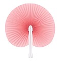 Folding fan, light pink