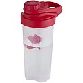 Forza 700 ml sport bottle with shaker ball, red