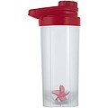 Forza 700 ml sport bottle with shaker ball, red