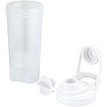 Forza 700 ml sport bottle with shaker ball, transparent clear