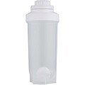 Forza 700 ml sport bottle with shaker ball, transparent clear