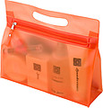 Frosted toilet bag.Pale blue