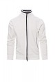 Full-zip sweatshirt, SYDNEY, white/navy blue, XS