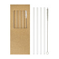 glass straw set