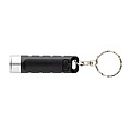 Globix RCS recycled plastic USB re-chargeable keychain torch, black