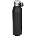 Grom 650 ml RCS recycled stainless steel water bottle, solid black