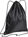 Gymbag made of recycled polyester, black