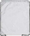Gymbag made of recycled polyester, white