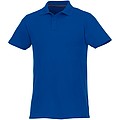 Helios short sleeve mens polo, blue, M