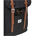 Herschel Retreat™ recycled laptop backpack 23L, solid black