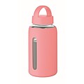 High borosilicate glass bottle, baby pink