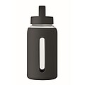 High borosilicate glass bottle, black