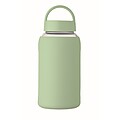 High borosilicate glass bottle, mint green