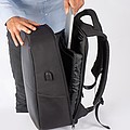 High-quality backpack with USB port, black