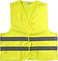 High visibility promotional safety jacket.Yellow