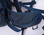 Hiking backpack with hip belt, navy heather