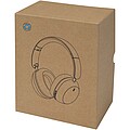 Hoggar recycled plastic over-ear foldeable ANC and ENC headphones, white