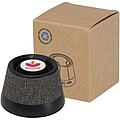 Horna 3W recycled plastic magnetic wireless speaker, solid black
