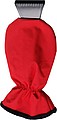 Ice scraper and polyester glove.Red
