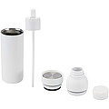 Illuminate 650 ml RCS recycled double wall stainless steel water bottle with 3-piece lid set