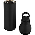 Illuminate 650 ml RCS recycled double wall stainless steel water bottle with 3-piece lid set