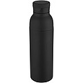 Illuminate 650 ml RCS recycled stainlesss steel double wall insulated water bottle, black