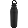 Illuminate 650 ml RCS recycled stainlesss steel double wall insulated water bottle, black