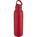 Illuminate 650 ml RCS recycled stainlesss steel double wall insulated water bottle, red