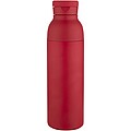 Illuminate 650 ml RCS recycled stainlesss steel double wall insulated water bottle, red